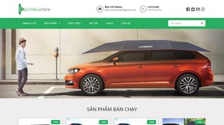 Mẫu website bán phụ kiện ô tô