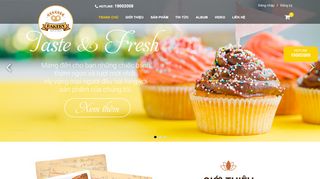 Mẫu website Bánh ngọt