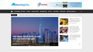 Mẫu website báo hợp tác