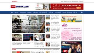 Mẫu website báo kinh doanh