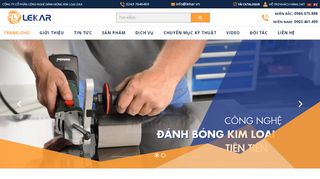 Mẫu website đánh bóng kim loại Mẫu website đánh bóng kim loại