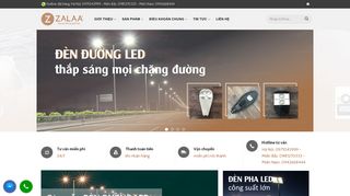 Mẫu website đèn chiếu sáng