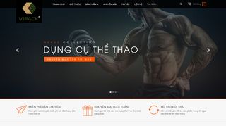 Mẫu website dụng cụ thể thao