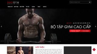 Mẫu website Gym