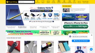 Mẫu website Thế Giới Di Động