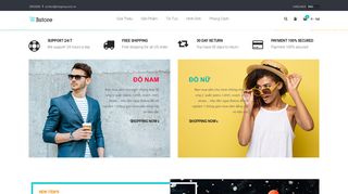 Mẫu website Thời trang 2